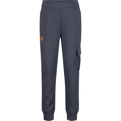 Under Armour Kids' Performance Mesh Pocket Cargo Joggers In Downpour Gray