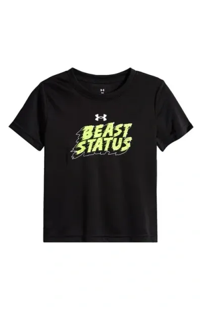 Under Armour Kids' Ua Tech™ Beast Status Graphic T-shirt In Black