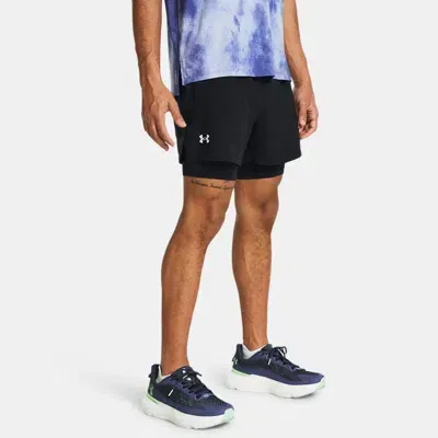 Under Armour Men's    Launch 2-in-1 5" Shorts Black