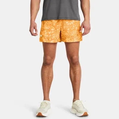 Under Armour Men's    Launch 5" Shorts Nova Orange