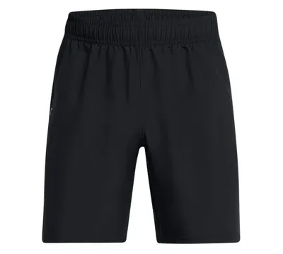 Under Armour Men's Moisture-wicking Logo-print 8-1/4" Tech Shorts In Black/versa Blue