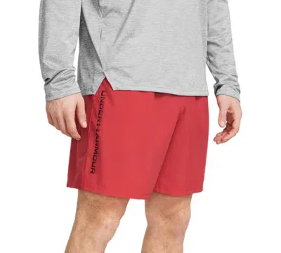 Under Armour Tech™ Shorts Aus Webstoff Mit Schriftzug Für Herren Rot Solstice In Earthen Orange,black