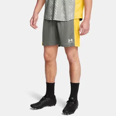 Under Armour Men's    Challenger Knit Shorts Clay Green In Gray