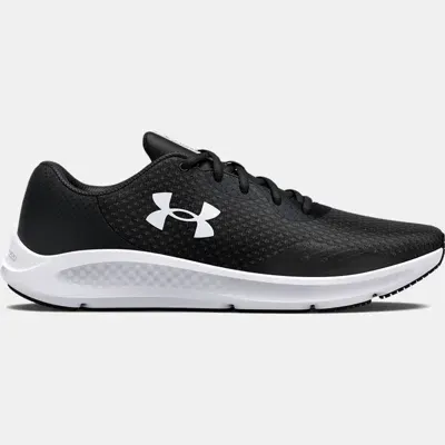 Under Armour Men's    Charged Pursuit 3 Running Shoes Black In Black/black/white