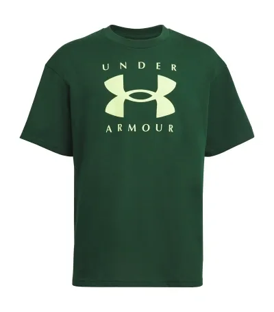 Under Armour Oversized Logo T-shirt In Green