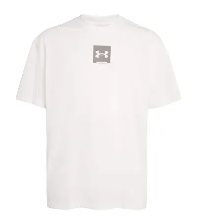 Under Armour Oversized Logo T-shirt In White