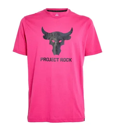 Under Armour Project Rock Payoff T-shirt In Pink