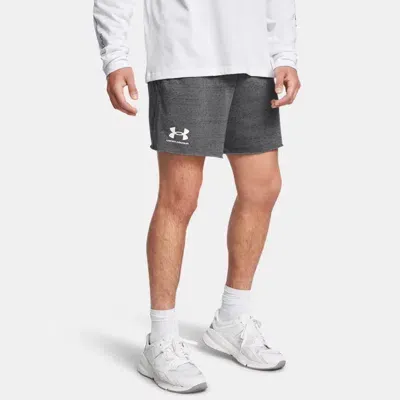 Under Armour Rival Shorts Aus French Terry Für Herren (15 Cm) Castlerock In Gray