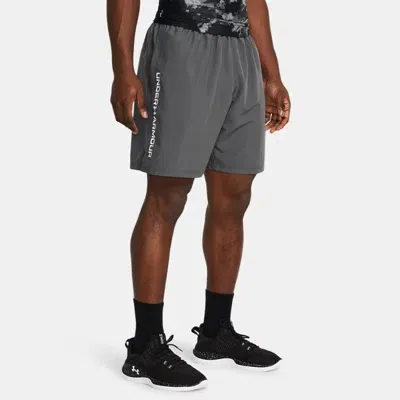 Under Armour Men's    Tech™ Woven Wordmark Shorts Castlerock In Gray