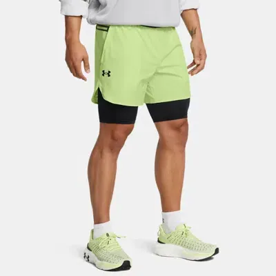 Under Armour Men's    Vanish Elite 2-in-1 Shorts Morph Green