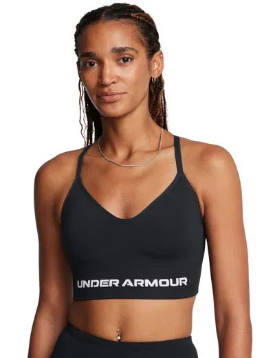 Under Armour Vanish Seamless Low Sports Bra In Black