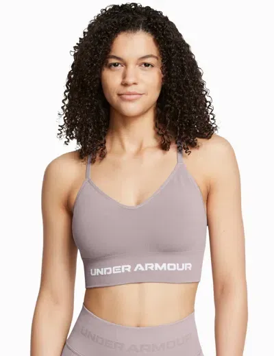 Under Armour Vanish Seamless Low Sports Bra In Grey