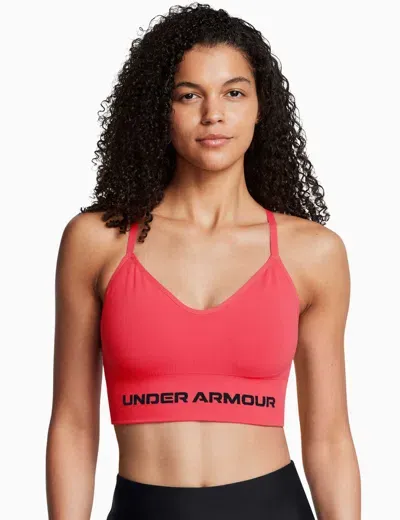 Under Armour Vanish Seamless Low Sports Bra In Pink