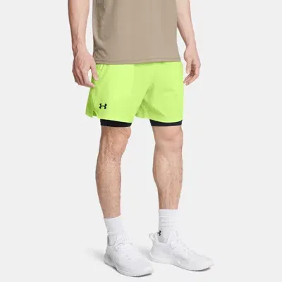 Under Armour Men's    Vanish Woven 2-in-1 Shorts Morph Green