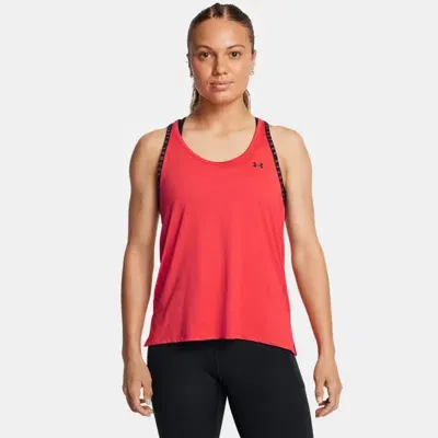 Under Armour Knockout Tank In Red