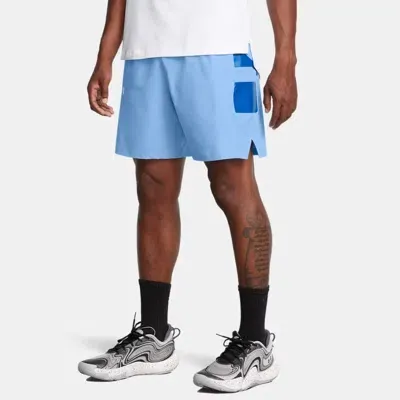 Under Armour Men's    Zone Woven Shorts Horizon Blue