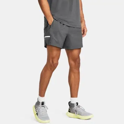 Under Armour Men's    Zone Pro 5" Shorts Castlerock In Gray