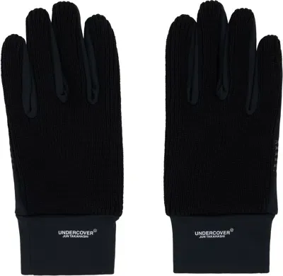 Undercover Black Paneled Gloves