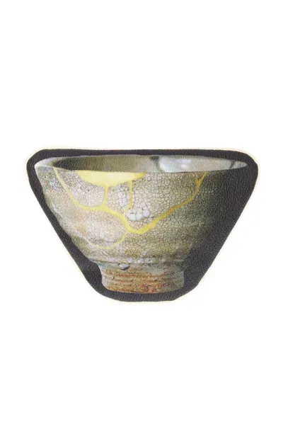 Undercover Ceramic Bowl Coin Pouch In Black