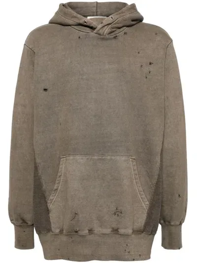 Undercover Distressed-effect Hoodie In 中性色