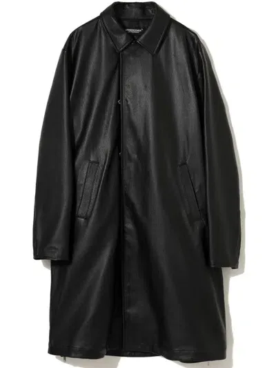 Undercover Leather Coat In Black