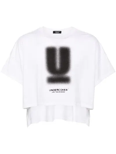 Undercover Logo Print Cotton T-shirt In White