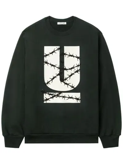 Undercover Logo-print Sweatshirt In 绿色