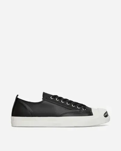 Undercover Toe Logo Leather Sneakers In Black