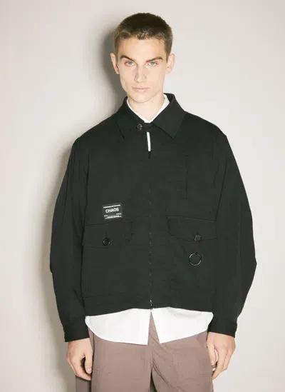 Undercover Twill Overshirt In Black