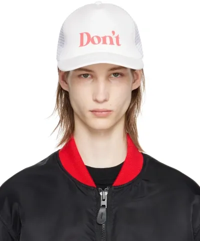 Undercover White 'don't' Cap