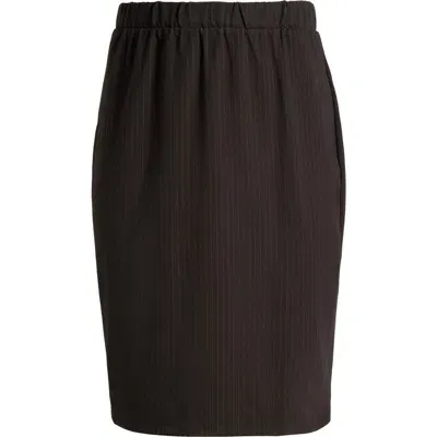 Universal Standard Danube Stretch Ponte Skirt In Slate Pinstripe