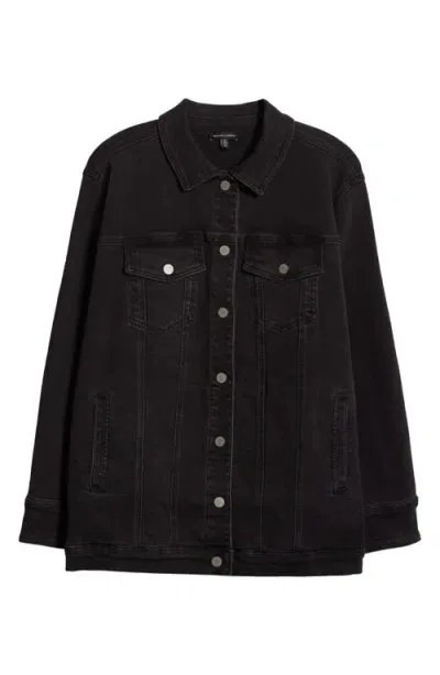 Universal Standard Denim Chore Jacket In Broken Black