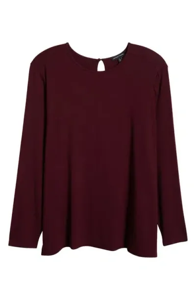 Universal Standard Joan Relaxed Fit T-shirt In Black Cherry