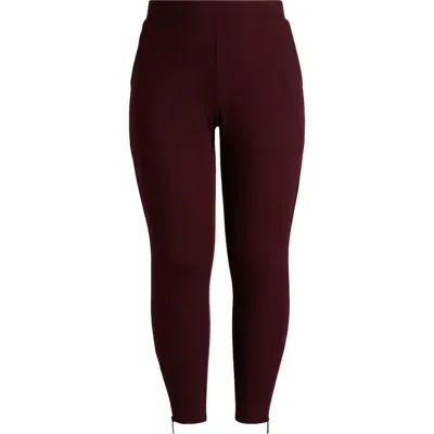 Universal Standard Moro Pull-on Pants In Black Cherry