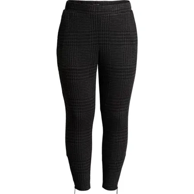 Universal Standard Moro Pull-on Pants In Charcoal Houndstooth