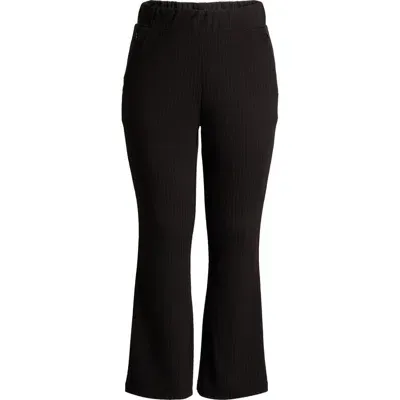 Universal Standard Pinstripe Ponte Bootcut Pants In Slate Pinstripe