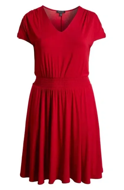 Universal Standard Piper Stretch Jersey Dress In New York Red