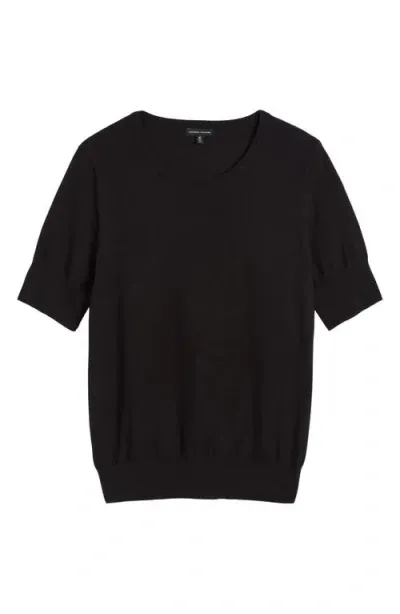 Universal Standard Rosie Short Sleeve Sweater In Black