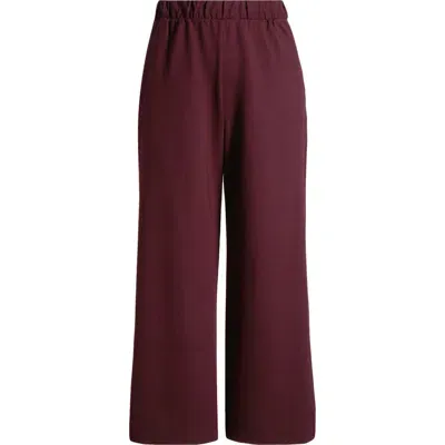 Universal Standard Stephanie Wide Leg Ponte Pants In Black Cherry