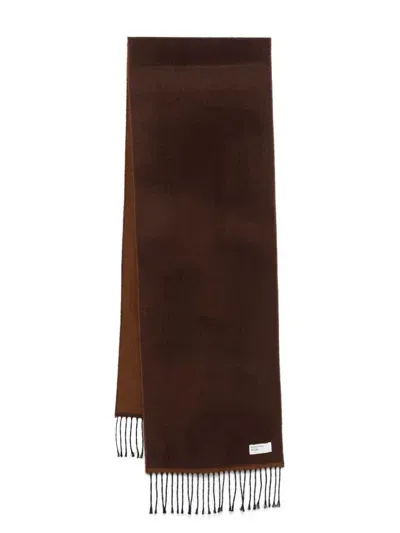 Universal Works Double Sided Scarf In Brown