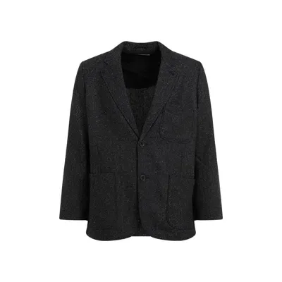 Universal Works Two Button Jacket In Black