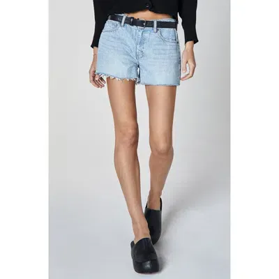 Unpublished Laine Boyfriend Denim Cutoff Shorts In Light Blue