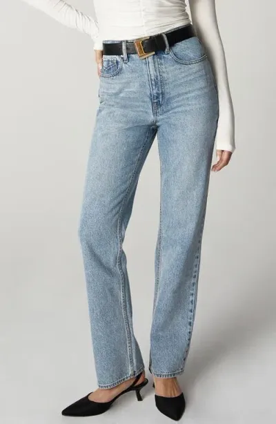 Unpublished Rae Nostalgia Straight Leg Jeans In Medium Blue