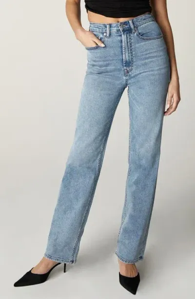 Unpublished Rae Olympic Straight Leg Jeans In Medium Blue