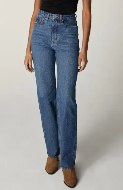 Unpublished Rae Wilshire Straight Leg Jeans In Dark Blue