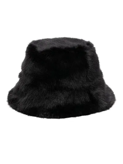 Unreal Fur Yeoman Faux-fur Bucket Hat In 黑色