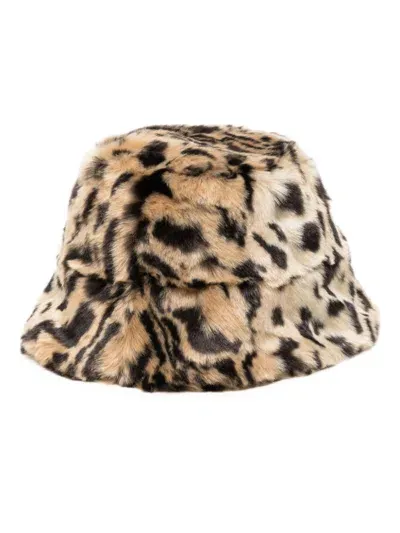 Unreal Fur Yeoman Faux-fur Bucket Hat In Neutrals