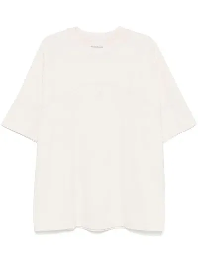 Untitled Artworks Panels Armour T-shrit In Cream