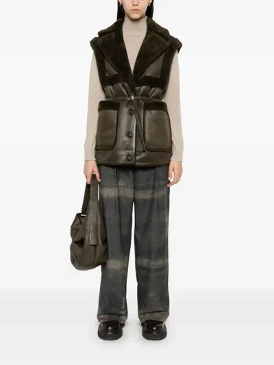 Urbancode Belted Gilet In Black