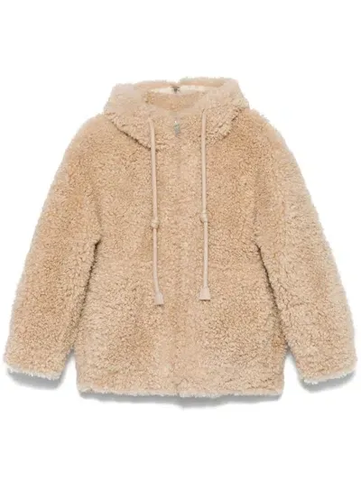 Urbancode Faux-shearling Jacket In White